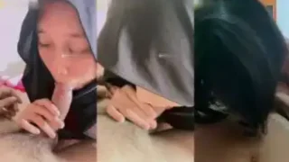 Cewek Hijab Viral Hisap Punya Om